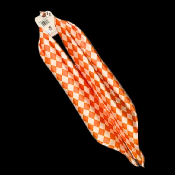 ZooZatz NCAA Collegiate Tennessee Volunteers Orange/Wht Silky Scarf/Tie/Bandana - Picture 2 of 4